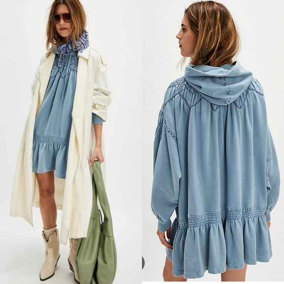 Free People Dresses & Skirts - New!Free People Marty Smocked Mini Dress
